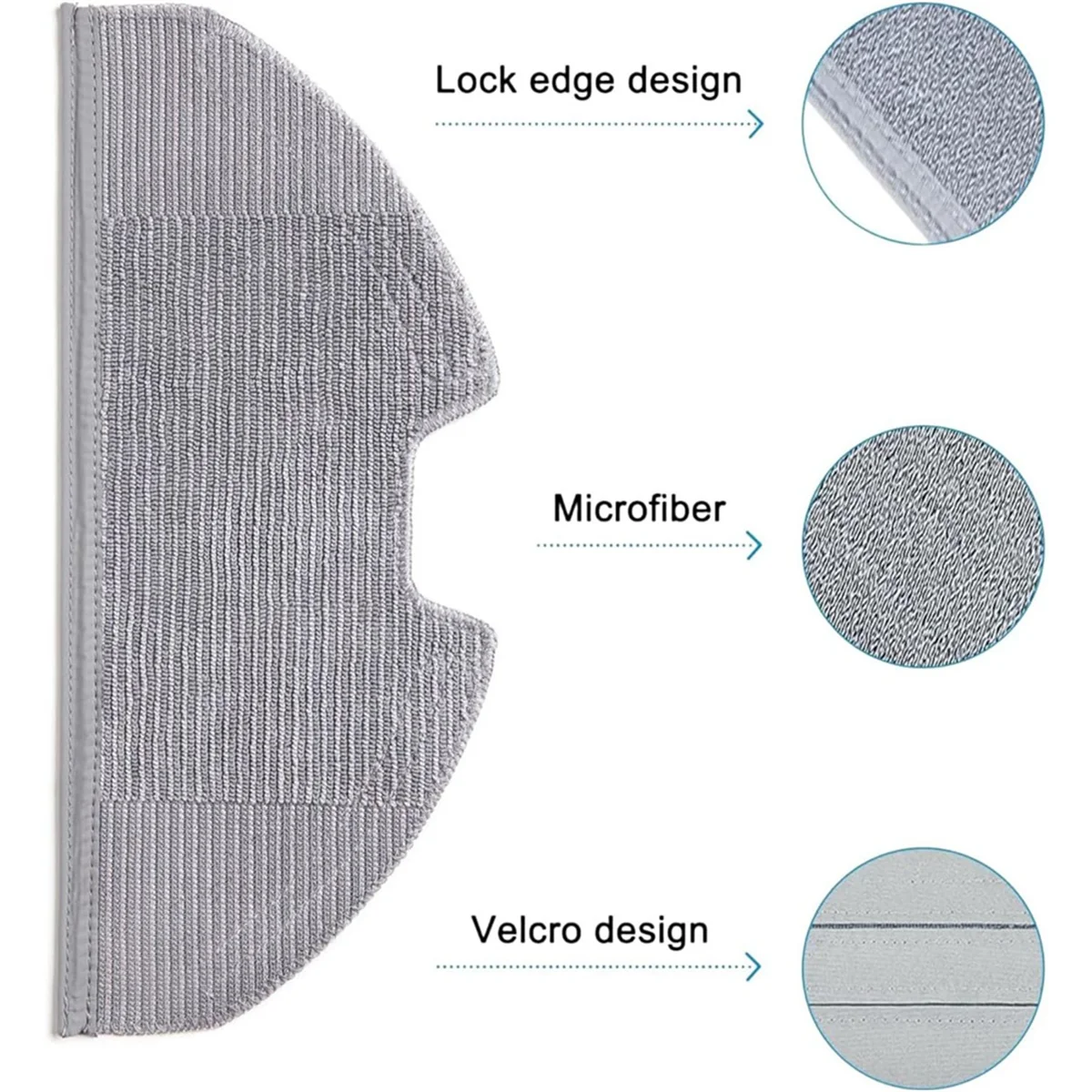 FZFZ 12PCS Mop Pad for X8 Pro Serie X8 Pro Robot Vacuum Cleaner Spare Replacement Washable and Reusable Mop Cloth