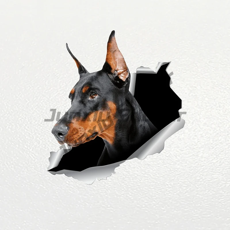 Car Sticker Doberman Dog Pet Animal Waterproof Vinyl Decal Car Accessories Decor Pegatinas Para Coche