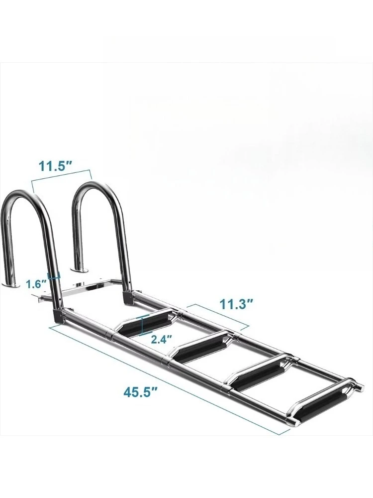 Marine Hardware Boat Stainless Steel Ladders for Swimming Pool Yacht
