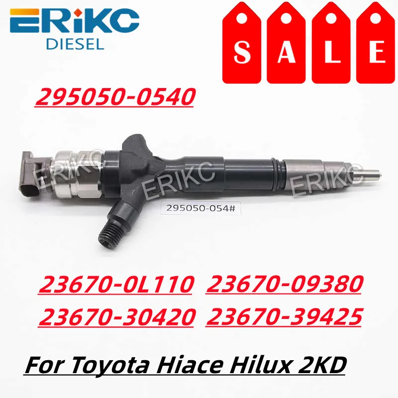 23670-0L110 23670-30420 boquilla de inyector Common Rail 295050-0540 boquilla de pieza de inyector G3S33 para TOYOTA 23670-09380 23670-39425