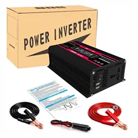 4000W Solar Power Inverter 12V Dual USB Modified Sine Wave Voltage Transformer Car Adapter Fast Charge Converter LCD Display