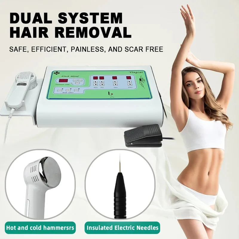 -Machine--- 2 In 1 Insulated Electric Pen Electrolysis Needle Hair Removal Device