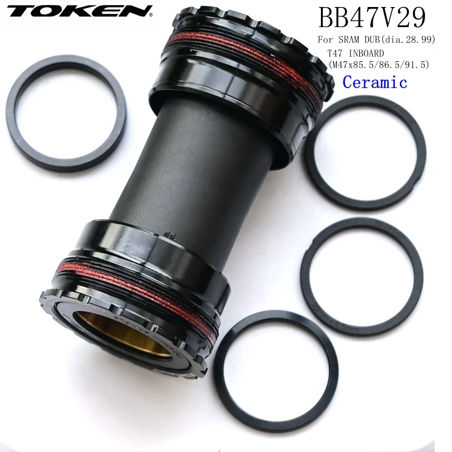 

Bicycle BB bottom bracket T47 86mm 29mm frame type Token BB47V29 86mm 92mm Diameter 28.99mm TBT ceramic Bearings