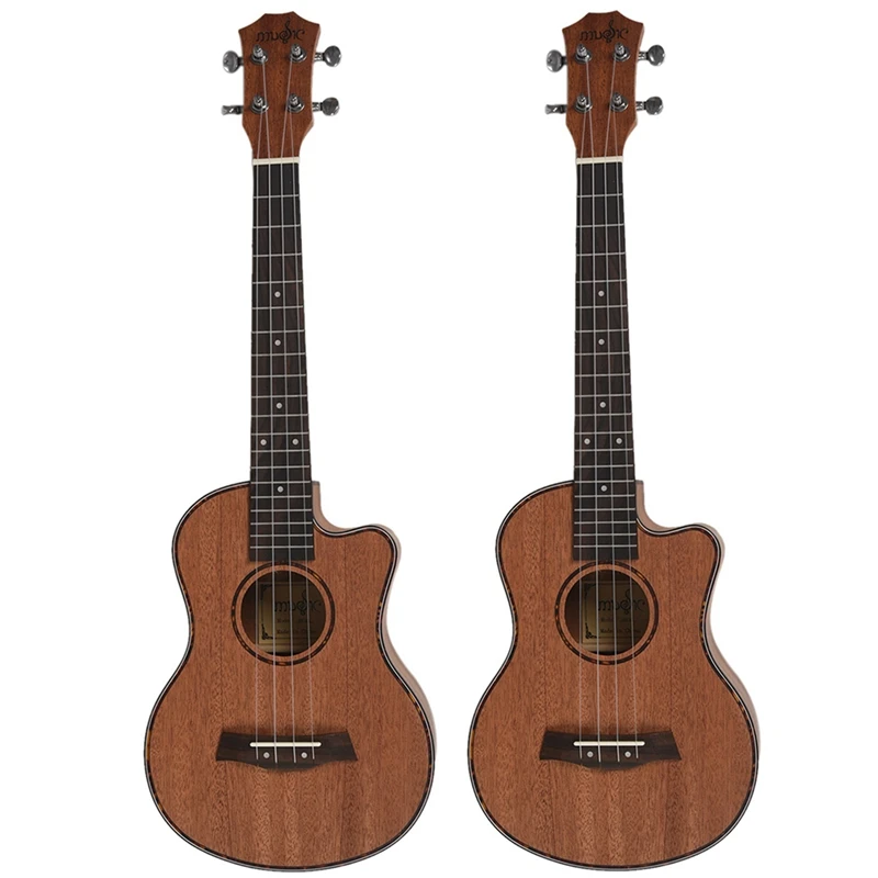 

Quality 2X Tenor Acoustic 26 Inch Ukulele 4 Strings Guitar Travel Wood Mahogany Music Instrument