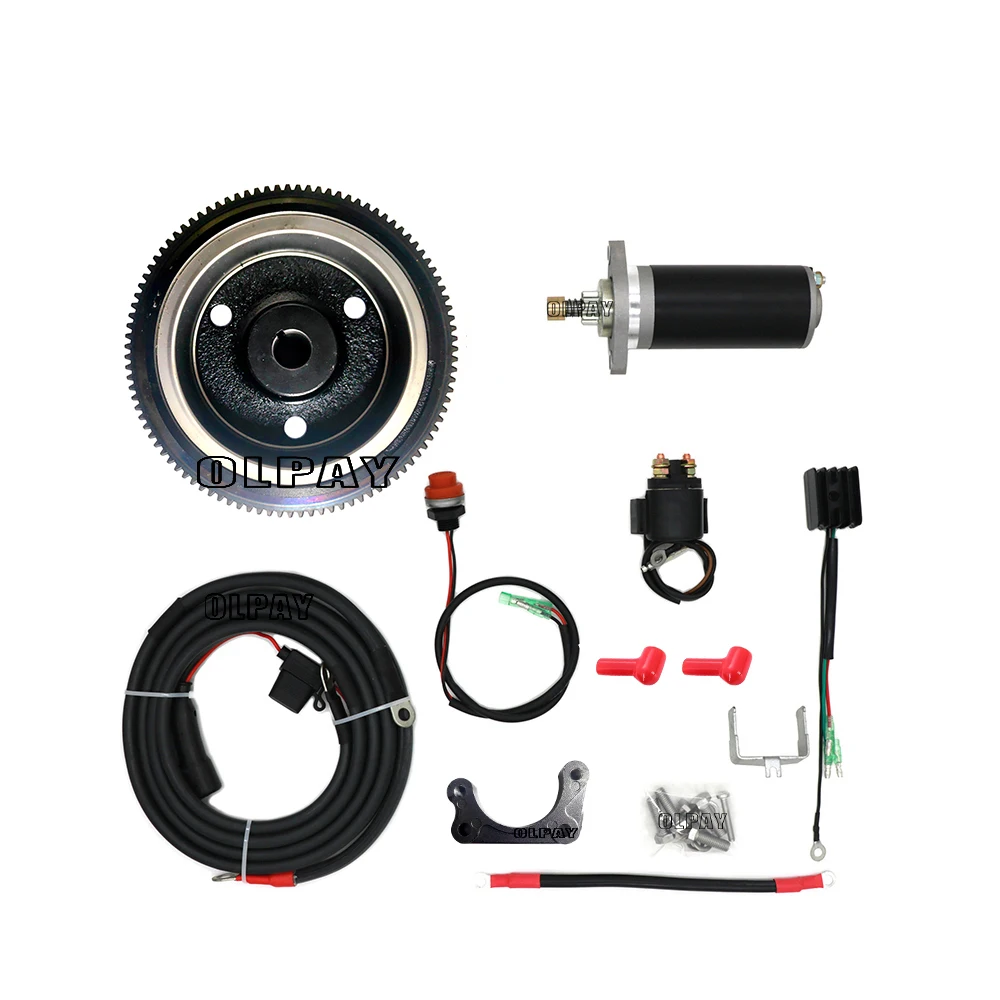 Elektrischer Startkit für Tohatsu Mercury Parsun 9,8 PS 9,9 PS 10 PS 4-Takt-Außenbordmotor