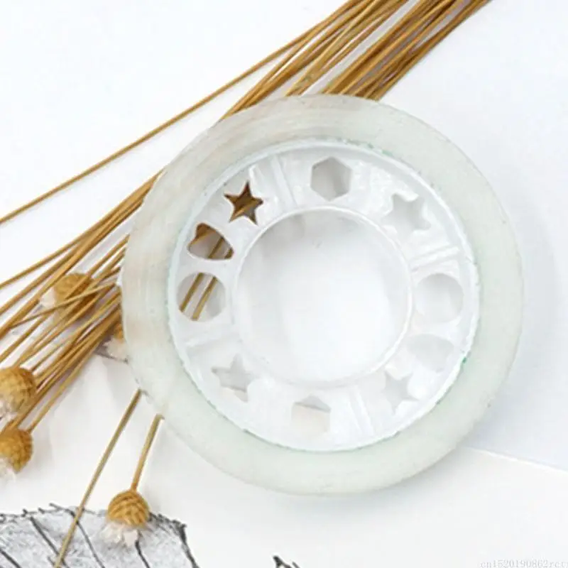 D5BB 6/8/10/12PIECS لفة شريط لاصق واضحة لمختلف موزعات الشريط شريط تغليف واضح لتحريك المنزل والحرف