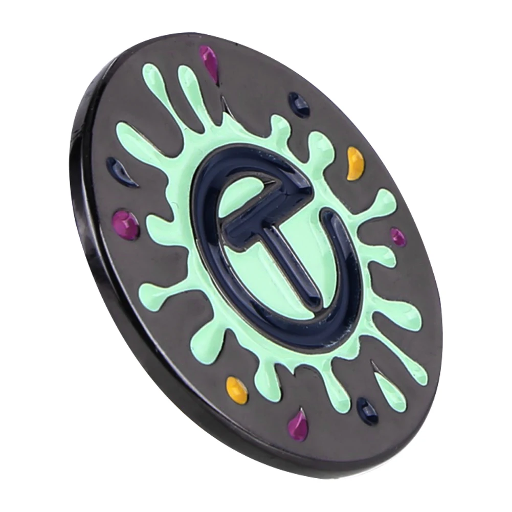 Golf Ball Mark with Golf Hat Clip Metal Golf Marker Portable Removable Golf Ball Marker Alignment Ball Mark for Golf Club