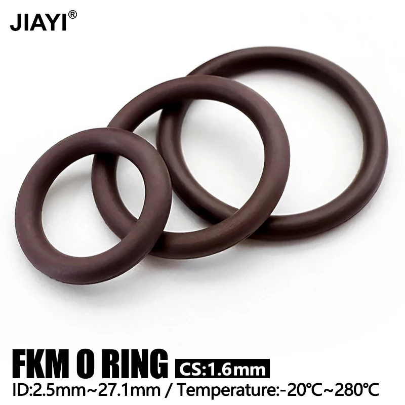 Vitons FKM Seal Gasket O-Ring CS1.6mm Green High Temp Resistant Water/Steam Proof & Leak-Proof for Faucet Pipe Valve Sealing