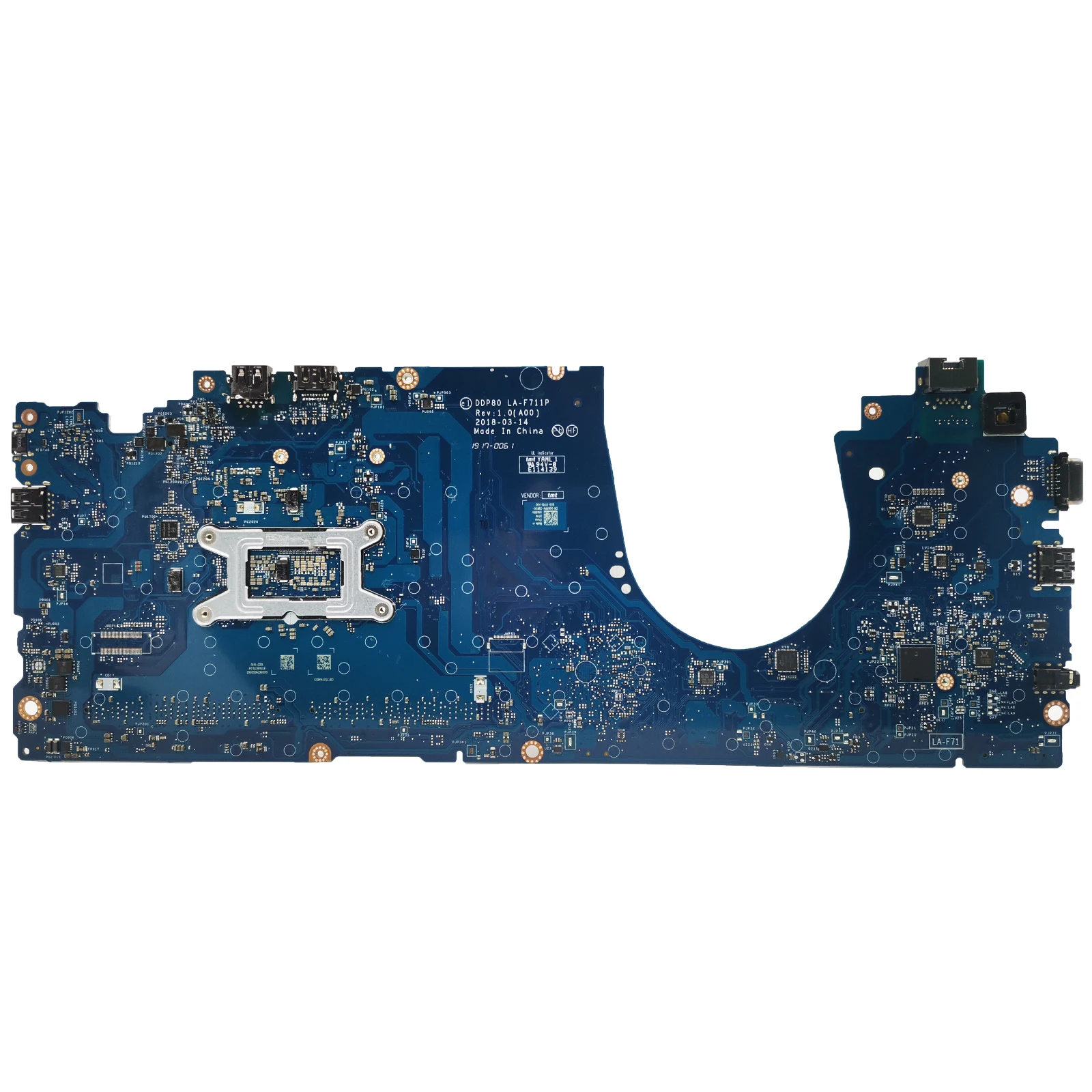 LA-F711P Mainboard UNTUK DELL Latitude 15 5591 E7450 Laptop Motherboard CN-0Y15C1 0DMR52 DDR4 dengan I5 I7 8th Gen