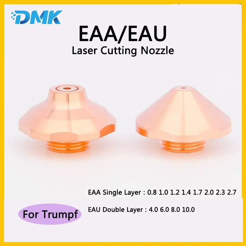 

EAA EAU Laser Cutting Nozzle D25 M12 H15.5 Aperture 0.8 1.0 1.2 1.4 1.7 2.0 2.3 2.7 For Trumpf Laser Cutting Machine