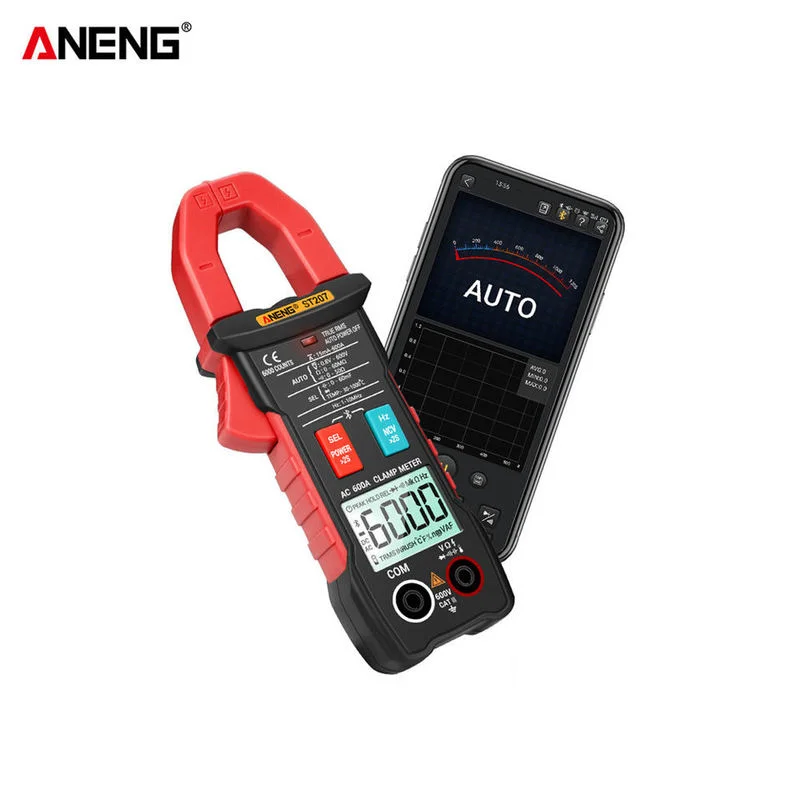 ST207 misuratori di morsetto aggiornati digitali a grande schermo Bluetooth Smart 6000 conteggi vero RMS AC DC Tester di tensione multimetro