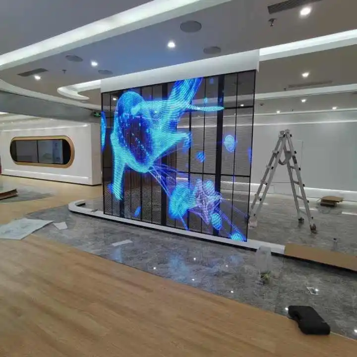 Panel Layar LED Slim P3.91-P7.8, Panel Layar LED Transparan Fleksibel