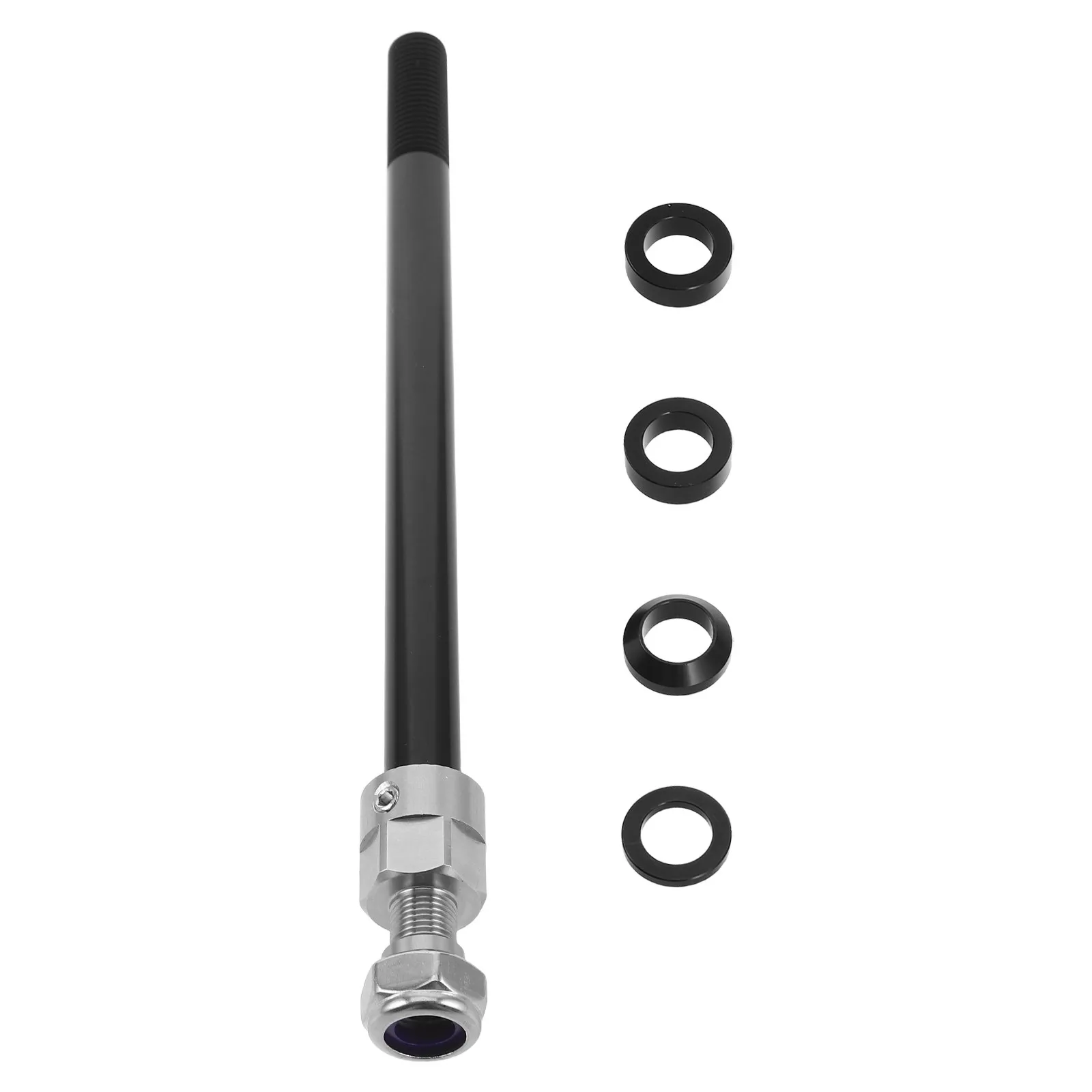 

Bike Trailer Thru Axle M12x1.5 Replacement Spindle Bicycle Axle Adapter 121.5-142Mm Quick Release Sturdy Aluminum Alloy Cargo