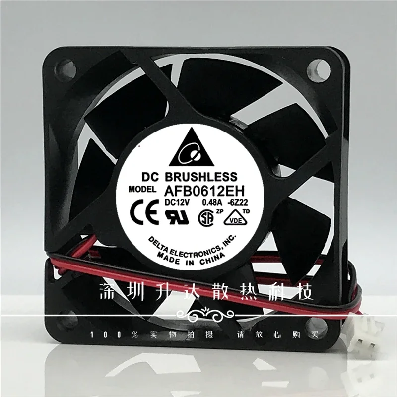 Brand new delta AFB0612EH DC12V 0.48A 2Wires 6025 6cm 60*60*25MM inverter chassis silent cooling fan