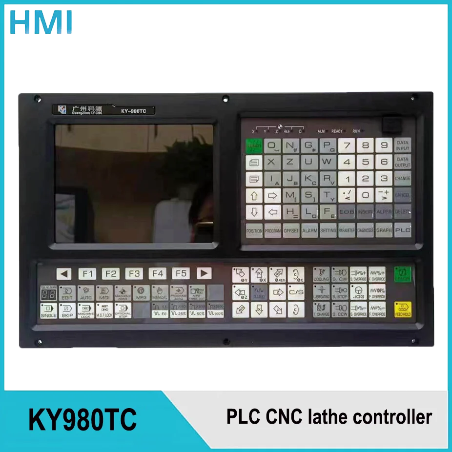 

cheap 3 axis CNC lathe controller 980TC Lathe turning machine three axis control panel of PLC system