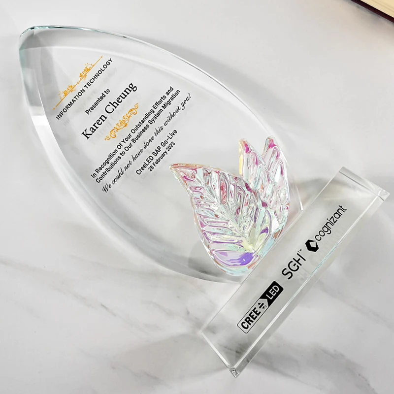 

Customized High-end Crystal Trophy, Excellent Employee Team Medal Award Sports Competition Company Annual Meeting Souvenirs, 1Pc