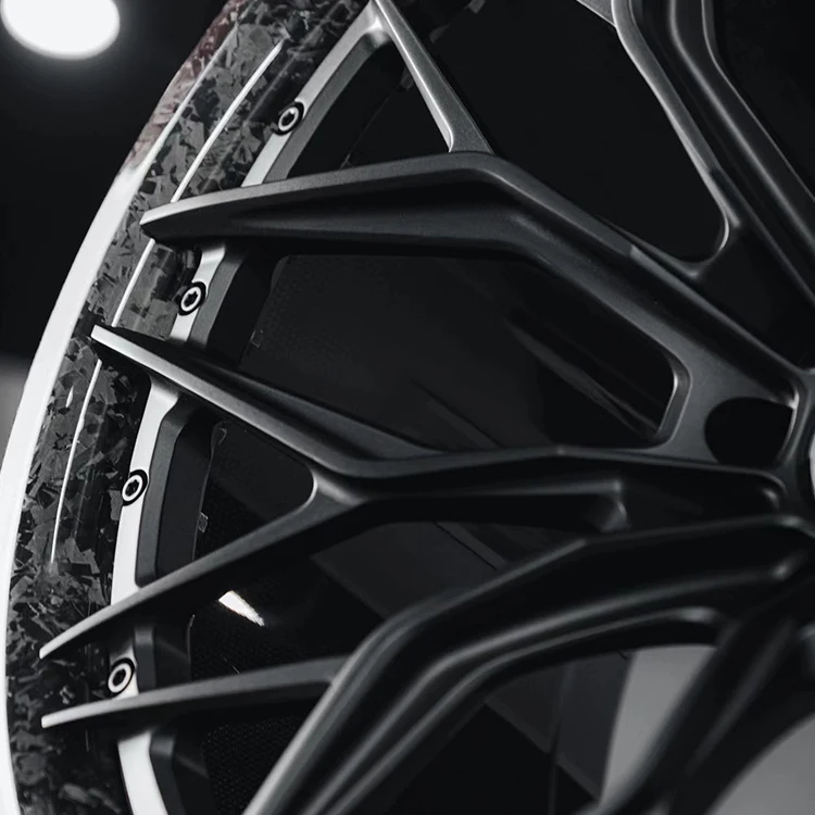 5x120 5x112 5x114.3 18-24 بوصة 2/3-قطعة خفيفة الوزن مزورة من ألياف الكربون عجلات سباق الحافات لامبورغيني فيراري