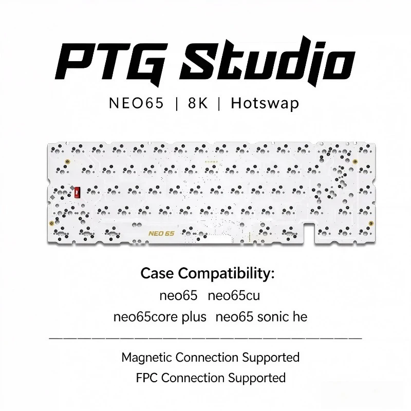 NEO65 Keyboard PCB Customized Hotswap Double 8K Third Mode for NEO65CU/ SONIC HE/CORE PLUS VIA FPC Version Magnetic Version