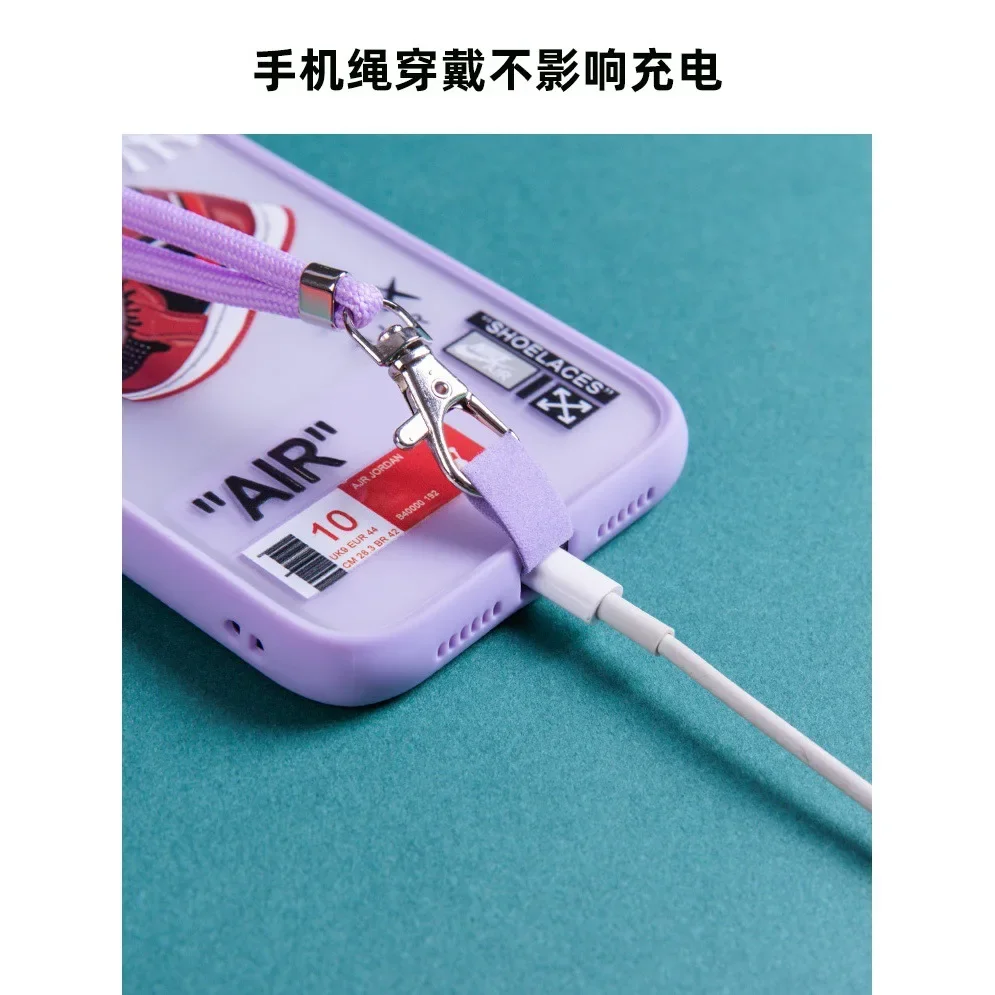 NEW Adjustable Phone Lanyard Detachable Neck Cord Lanyard Strap Carabiner Compatible Pendant with Card for Mobile Key Colors