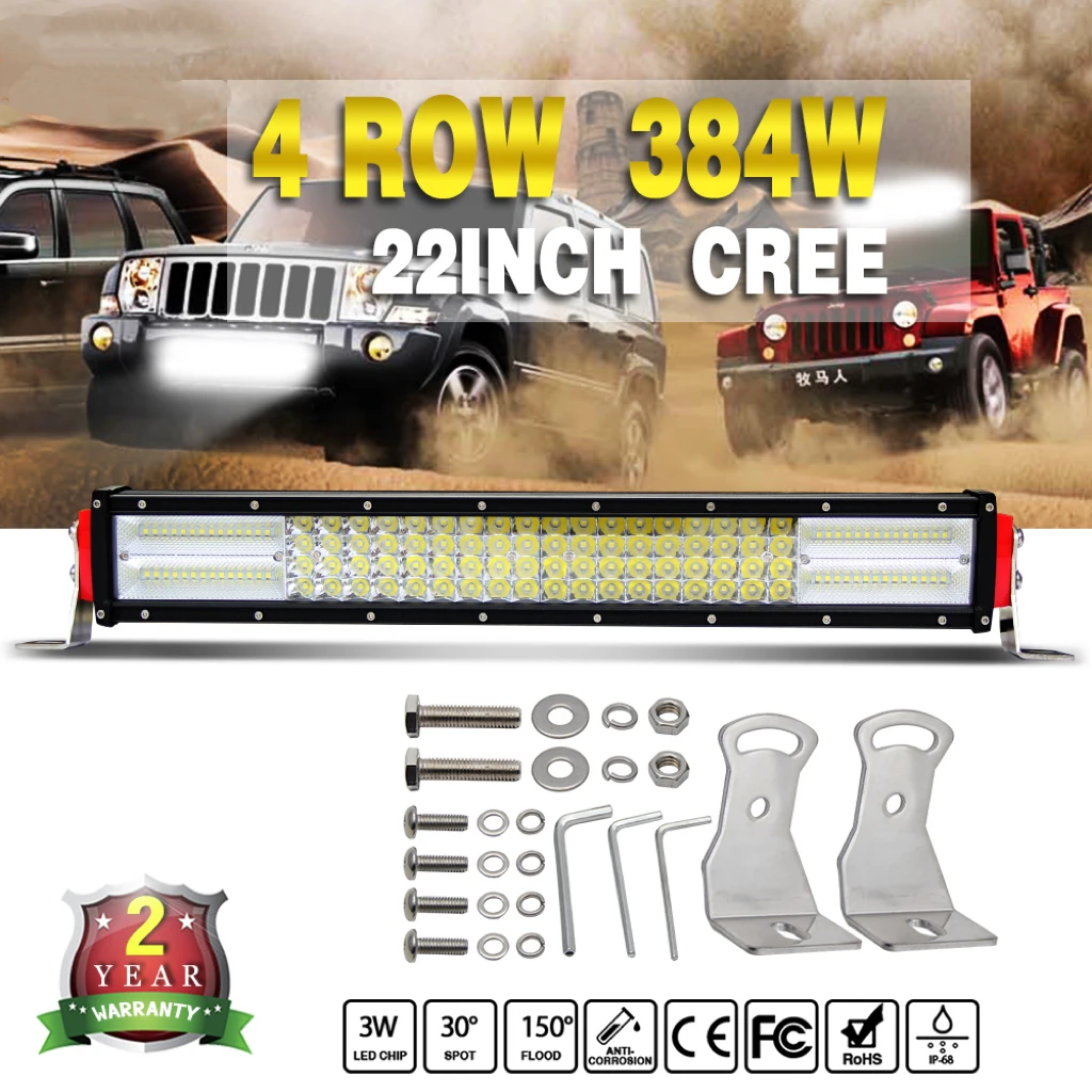 Braveway 22-Inch LED Light Bar for Off-Road Vehicles