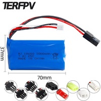 18650 Battery 7.4V 3000Mah 25C For MJX T40 T40C F39 F49 T39 Parts For Wltoys 10428 X9115 RC Cars BG1513/MZ 2856 2S Battery FT009