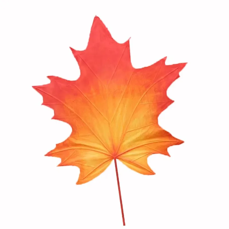 C-314 Large Hanging Art Installation Autumn Photography Background Giant Paper Maple Leaf Thanksgiving Window Prop Atrium