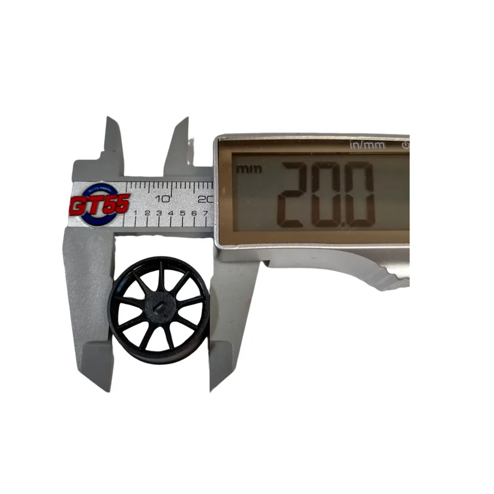 DXR 1/28 Kyosho MINIZ AWD Machine Cutted Light Weight Wheel Black 2Pcs 20MM XRM001-N XRM001-W