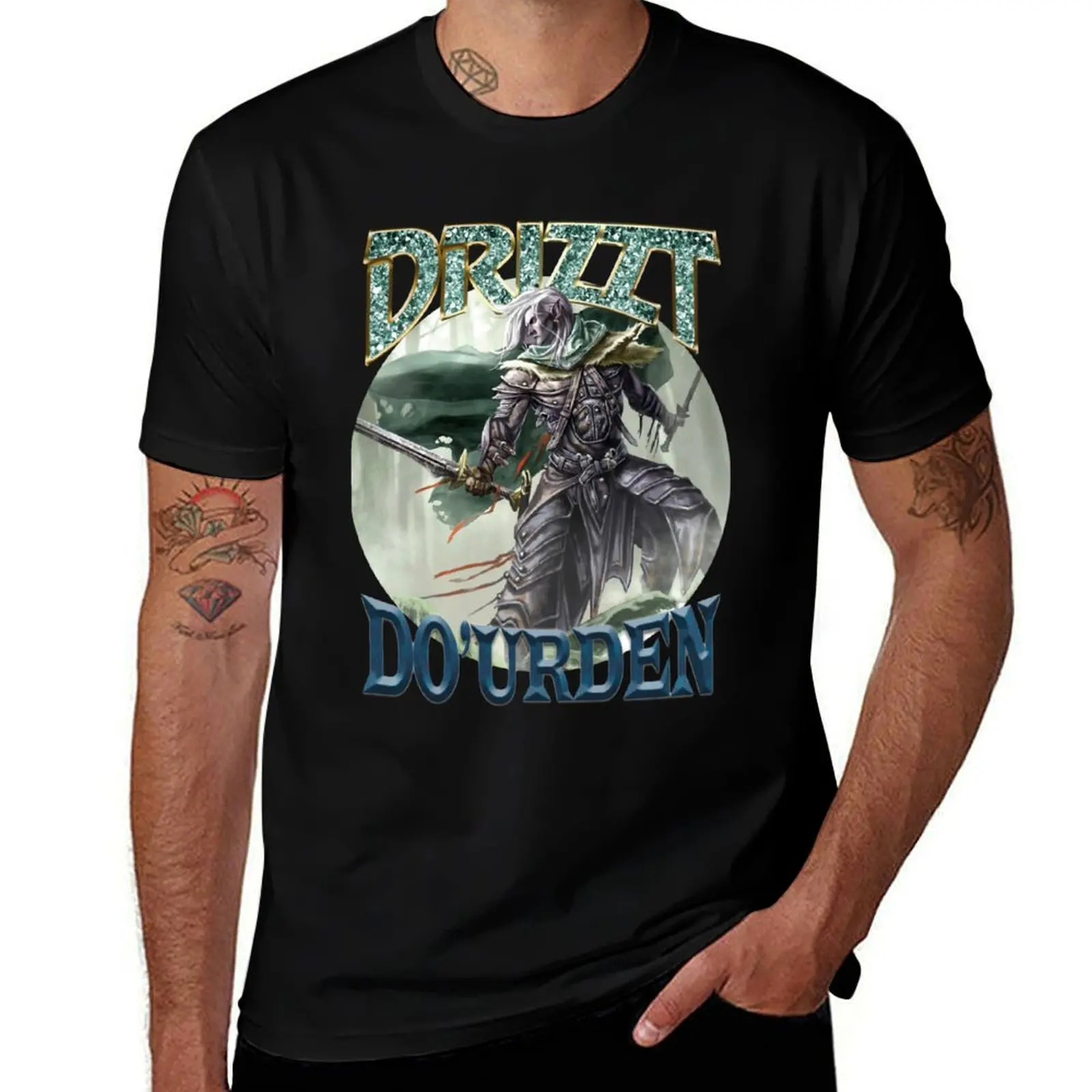 

Drizzt Do&x27;Urden Rap Album Cover T-Shirt t shirts for man graphic funny T-Shirt