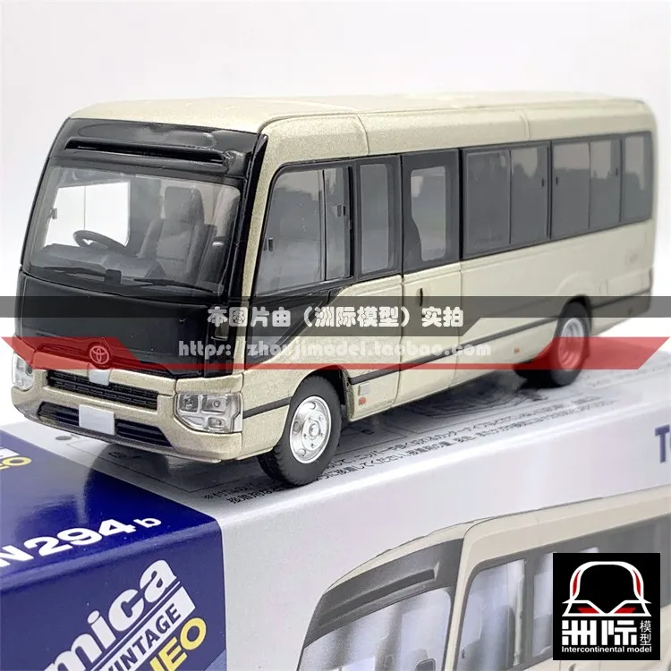 TOMICA TLV 1:64N294b Toyota Coste EX cor champanhe, carro de simulação em miniatura fundido em liga modelo de jogo de maré, presente de brinquedo de menino.