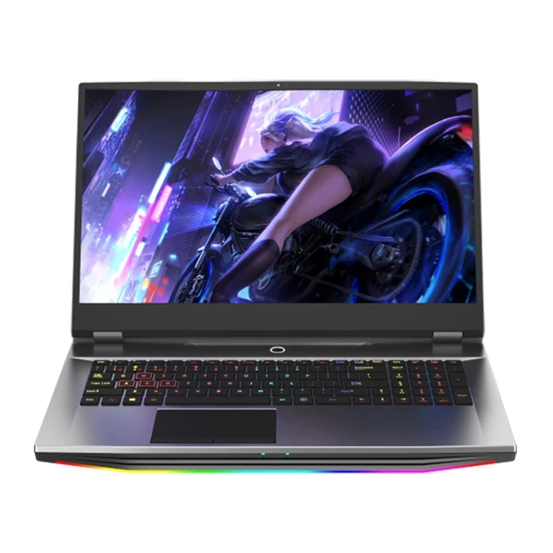 Ultrabook Gaming Laptop17.3 Polegada 4G Solo Display, Gaming Display2K 144HZ, Intel Core I9 Desbloqueio de impressão digital, Teclado Brilho Colorido