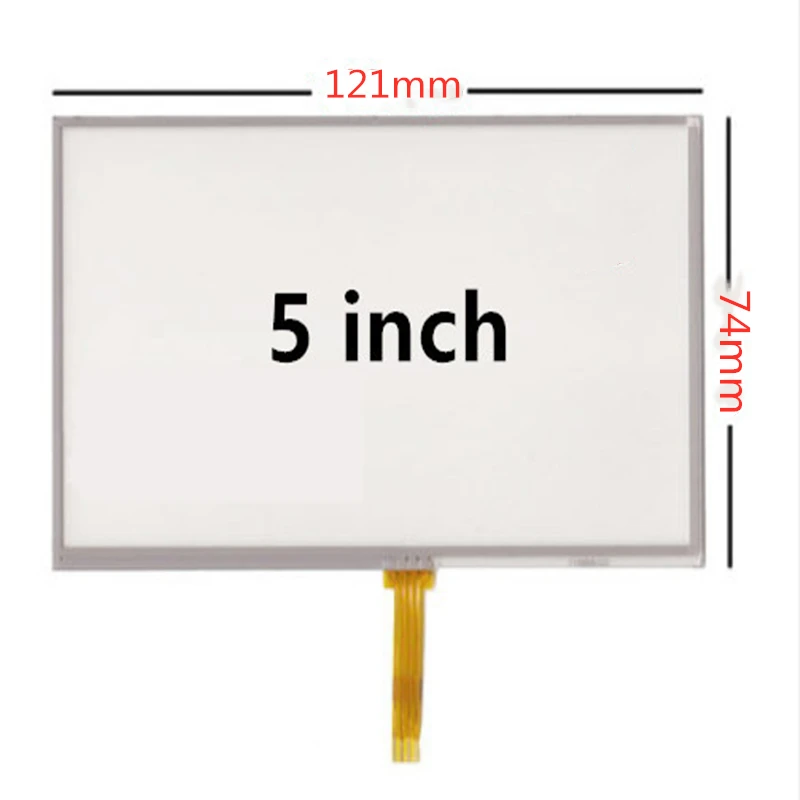 QVK 4.3/5/7 Inch Universal Resistance Digitizer Touch Screen Panel Glass For  MP3 Replacement Parts 103*64/118*72mm