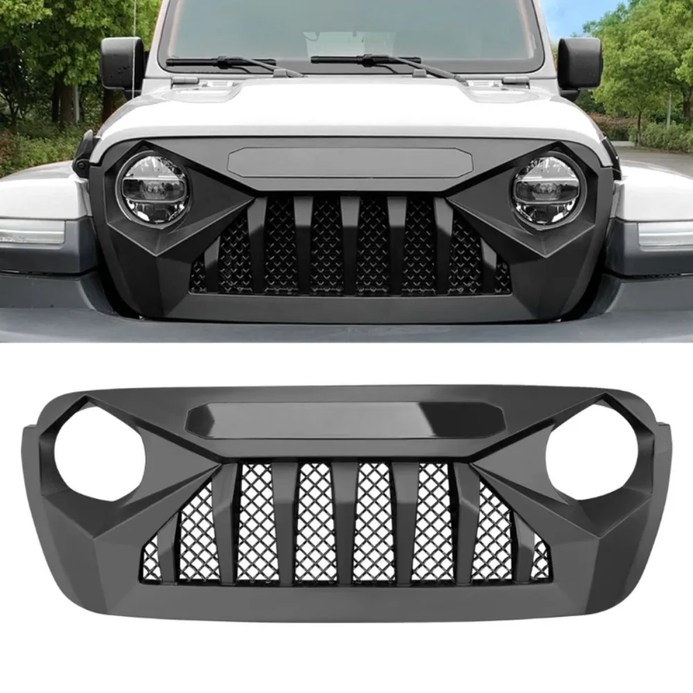 

For 2018-2023 Jeep Jl Wrangler Racing Grille Front Bumper Grill Body Kit Accessories