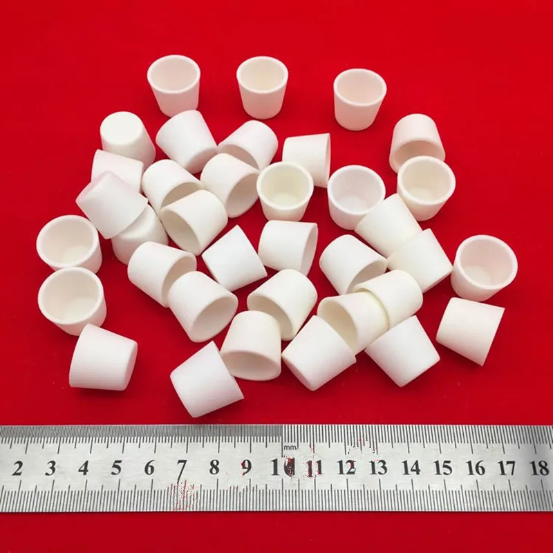 3ml 5ml 15ml 20ml 30ml 40ml Alumina Crucible 99% Pure Al2O3 Arc-shaped Common Type Alumina (Corundum) Ceramic Smelting Crucible