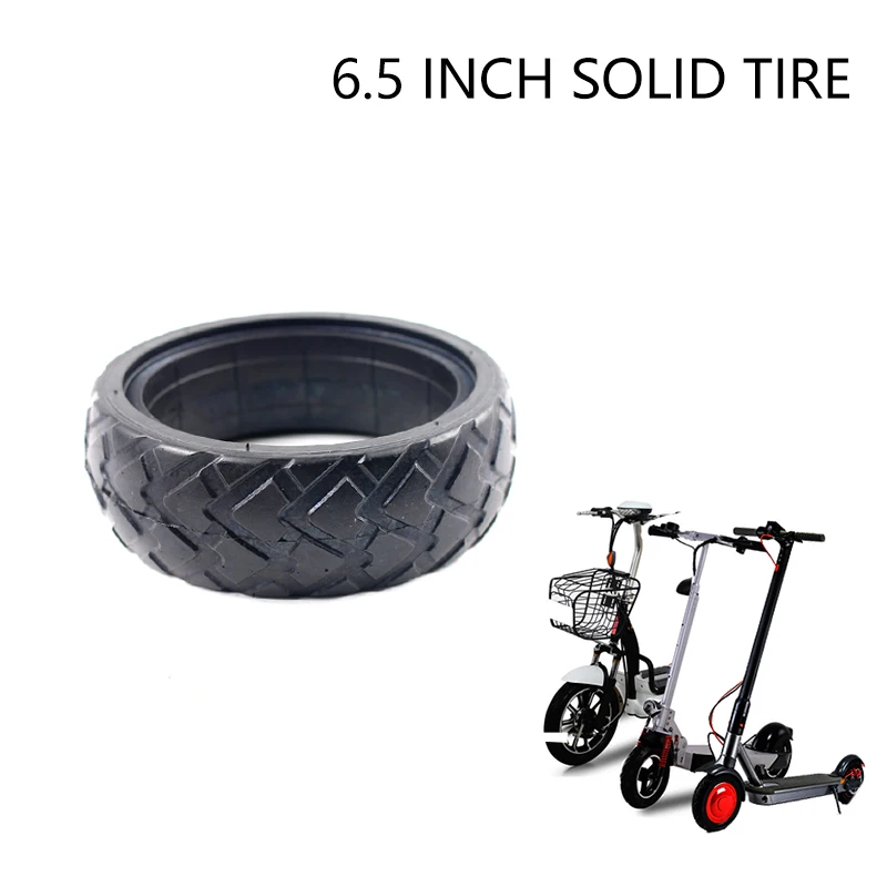 6.5 inch solid wheels 6.5-inch Explosion resistance non-inflatable tyre wheels for electric scooters, Baby carriage