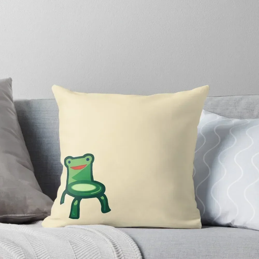 

Froggy Chair Throw Pillow Decorative Cushions Room decorating items luxury throw pillow covers christmas pillow case