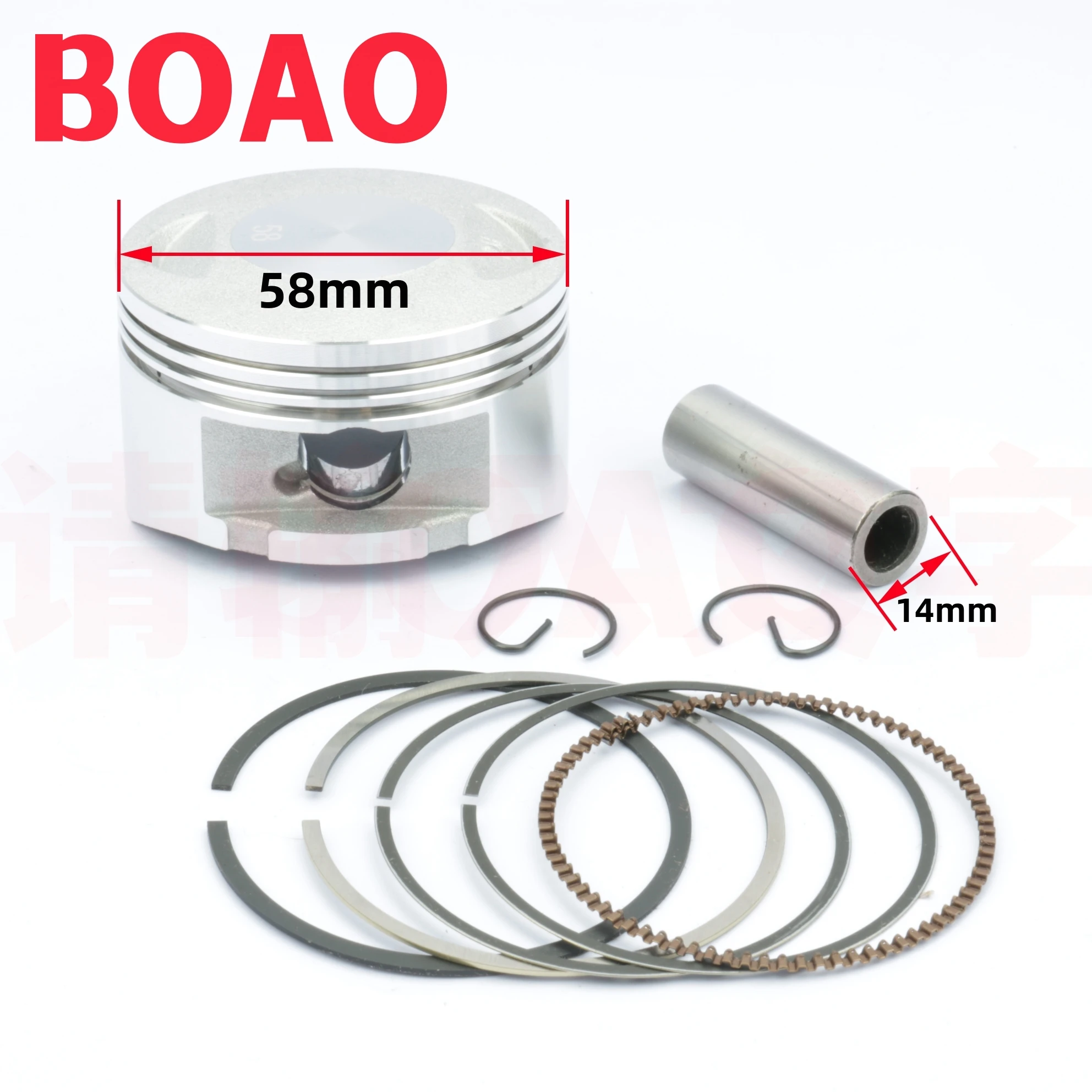 

Motorcycle Piston Ring for Honda SH150 Qianjiang Liren QJ150T-10C KGG Keeway Outlook150 Outlook 150cc