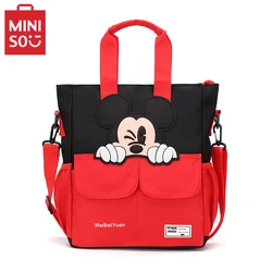 Miniso Disney Series Mickey Plecak dla dzieci Nowa kreskówka studencka torba typu Oxford Crossbody Torebka o dużej pojemności