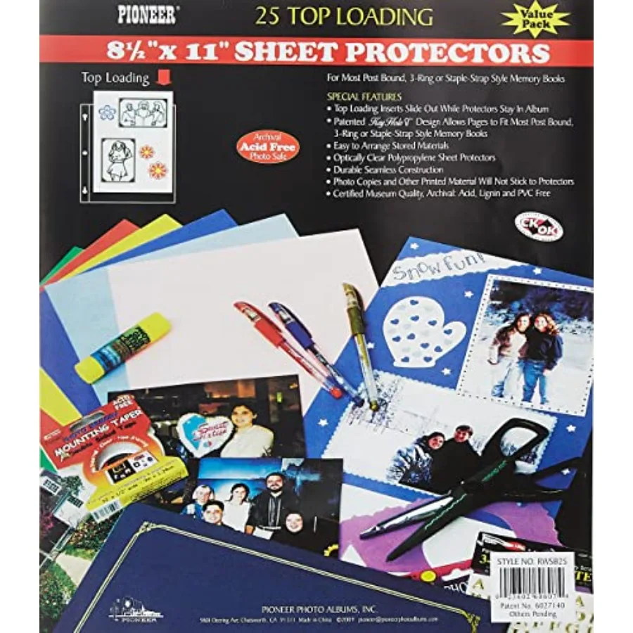 RW-SB25 Bulk Sheet Protectors for 8.5 x 11 Pages Pack of 25