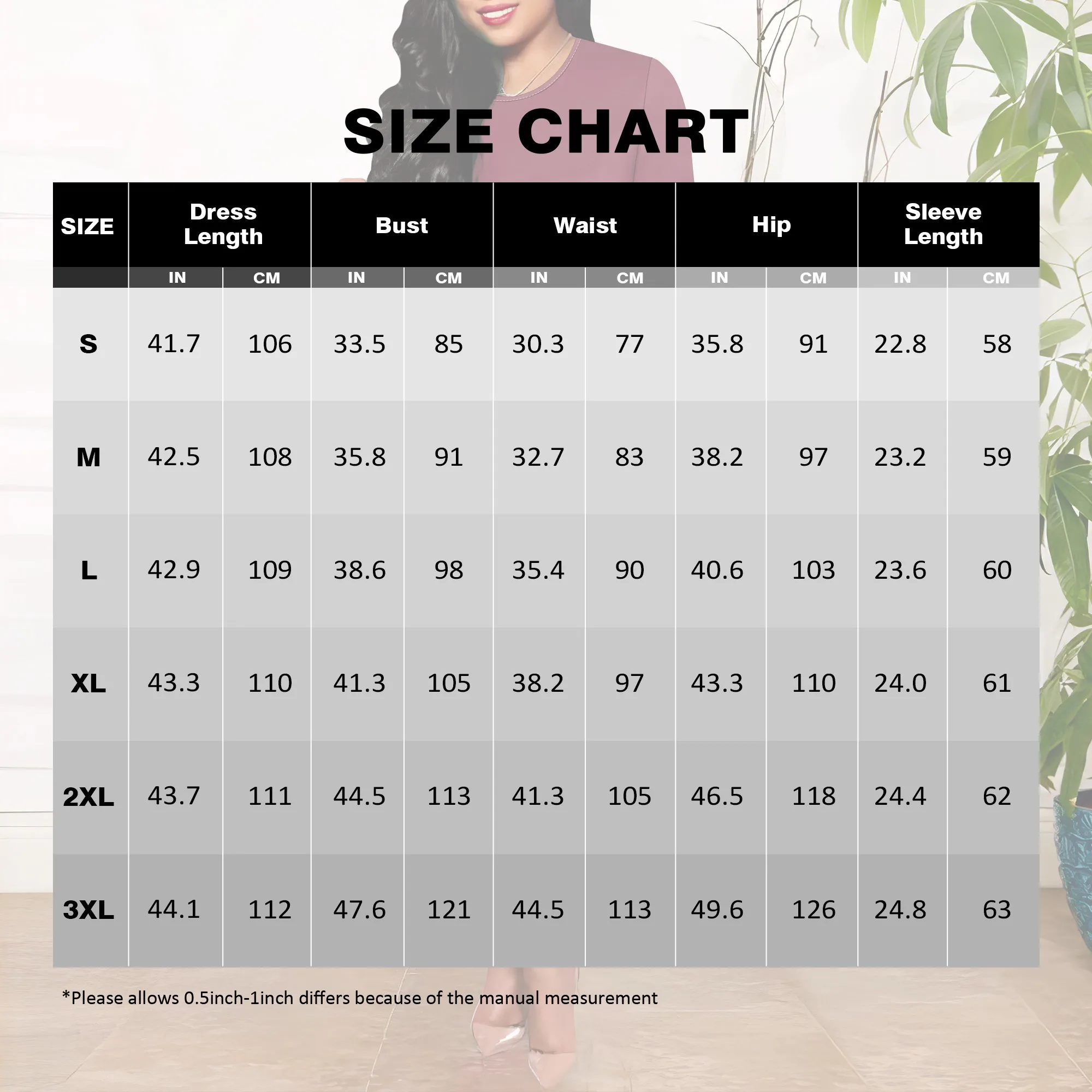 ‌ Abito aderente nero S-3XL