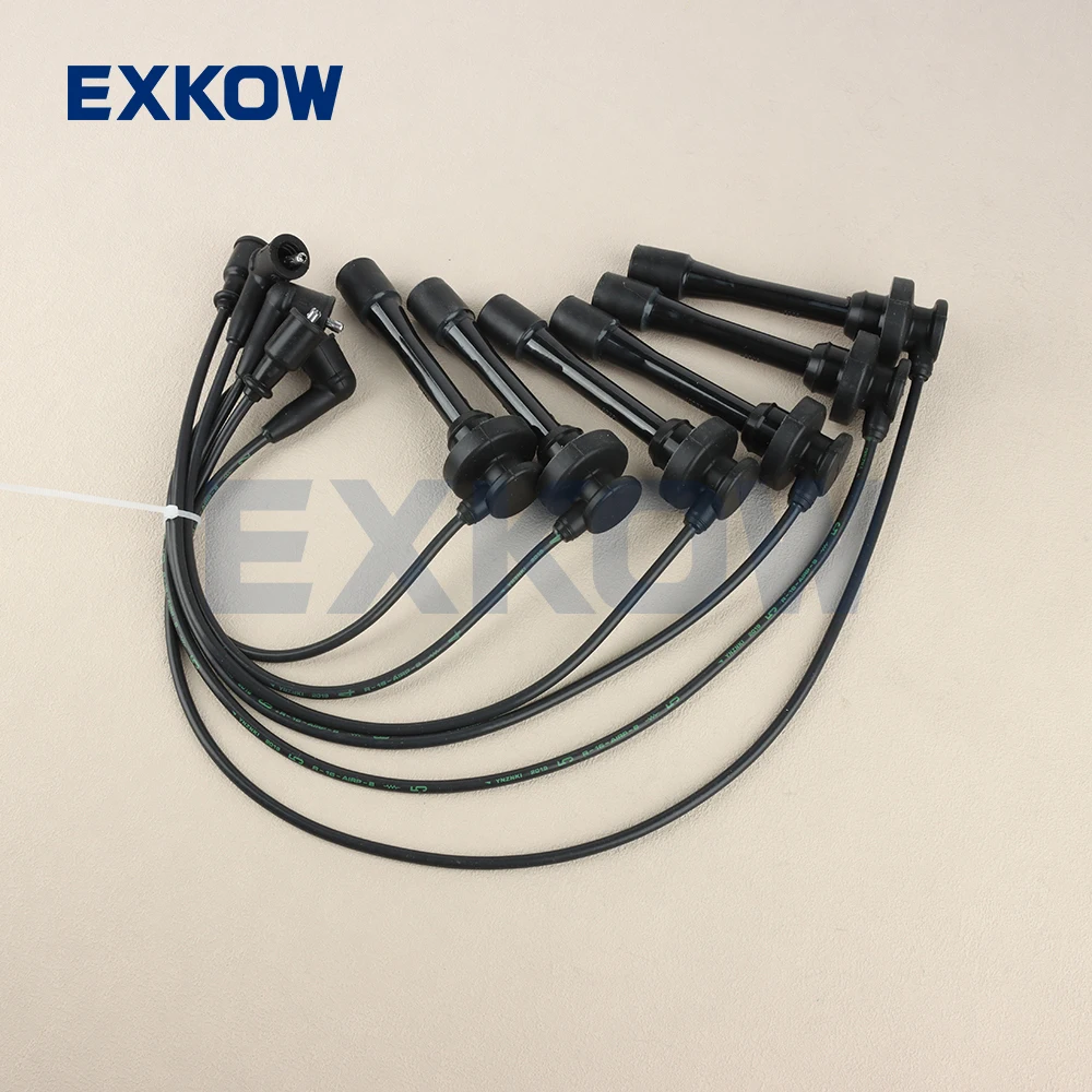 6PCS Spark Plug Cable Wires Set for Pajero Montero Sport Challenger Nativa Triton L200 6G72 6G74 MD371794 MD338249