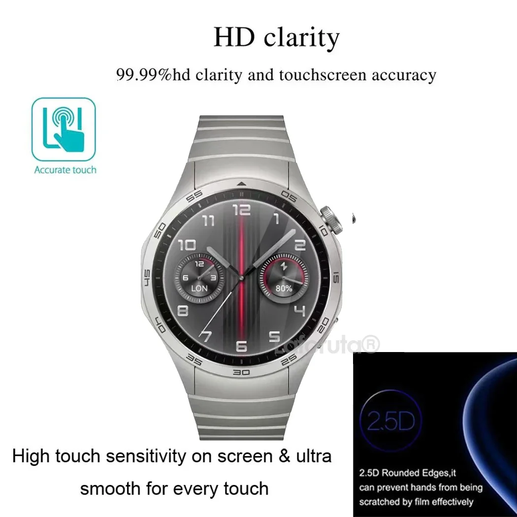 Vidrio templado para Huawei Watch GT 4, película protectora de pantalla de 46mm y 41mm, antiarañazos, accesorios para relojes Huawei GT4, 1, 3, 5 uds.