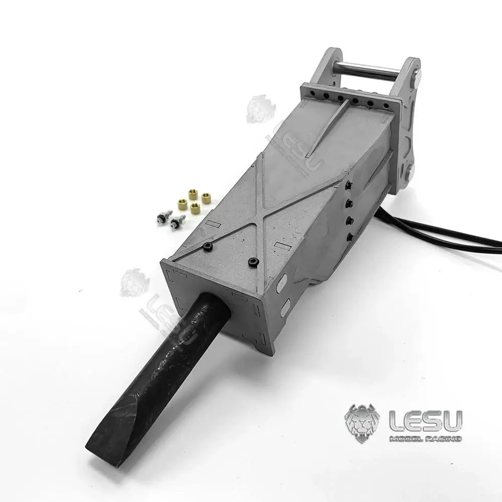 LESU AT-C0002-A/B/C 1/14 All-metal Hydraulic Motor Breaker for Construction Machinery Model Excavator