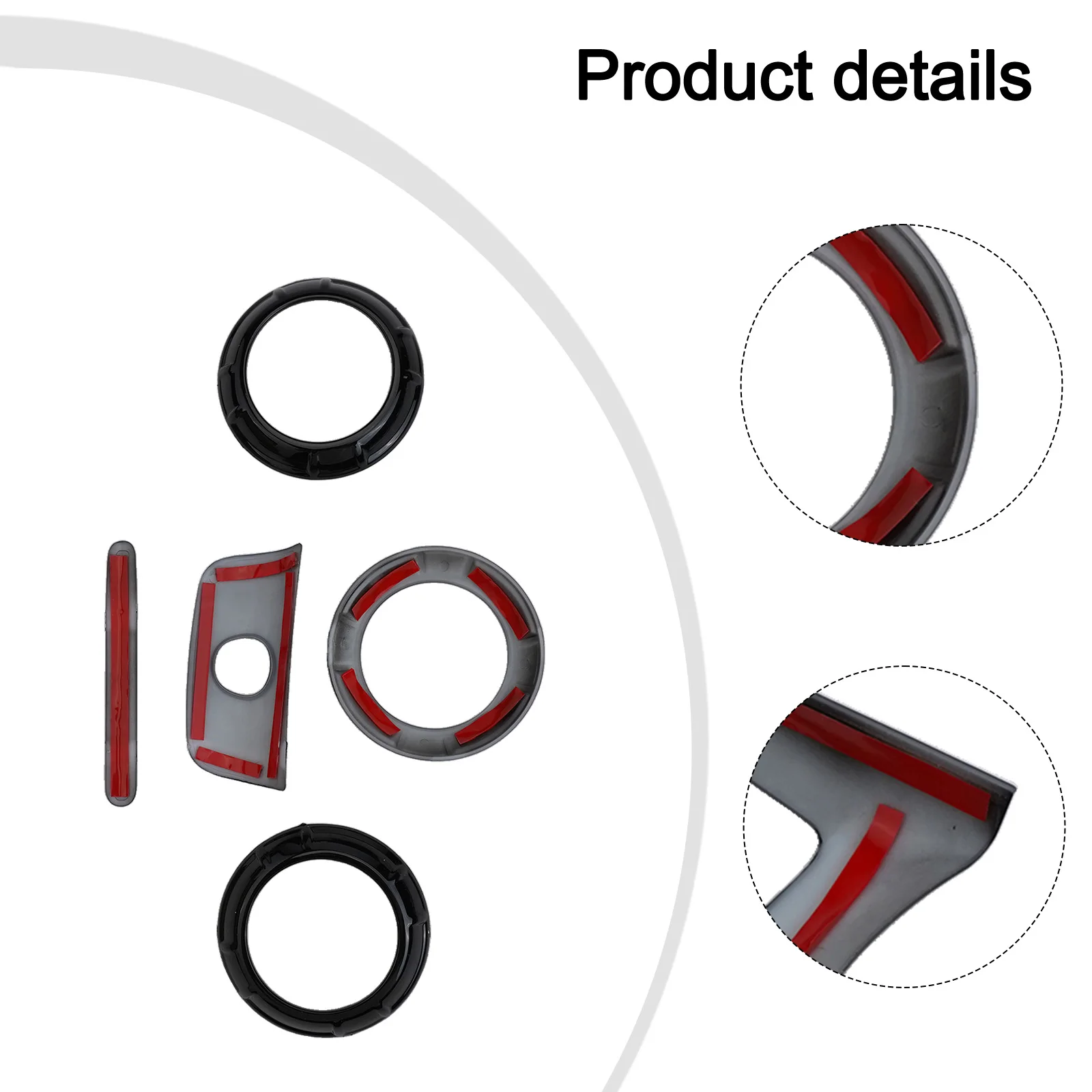 Car Interior Enhancement Trim Kits For Jeep 18pcs Car Trim Precisely Cut And Measured High-quality ABS Material
