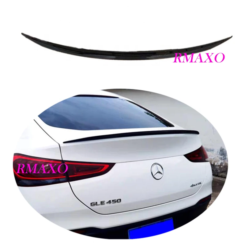 For Benz GLE Spoiler 2020-2021 Mercedes-Benz GLE300 260 GLE 200 Coupe Spoiler ABS plastic Material Car Rear Wing Color Spoiler