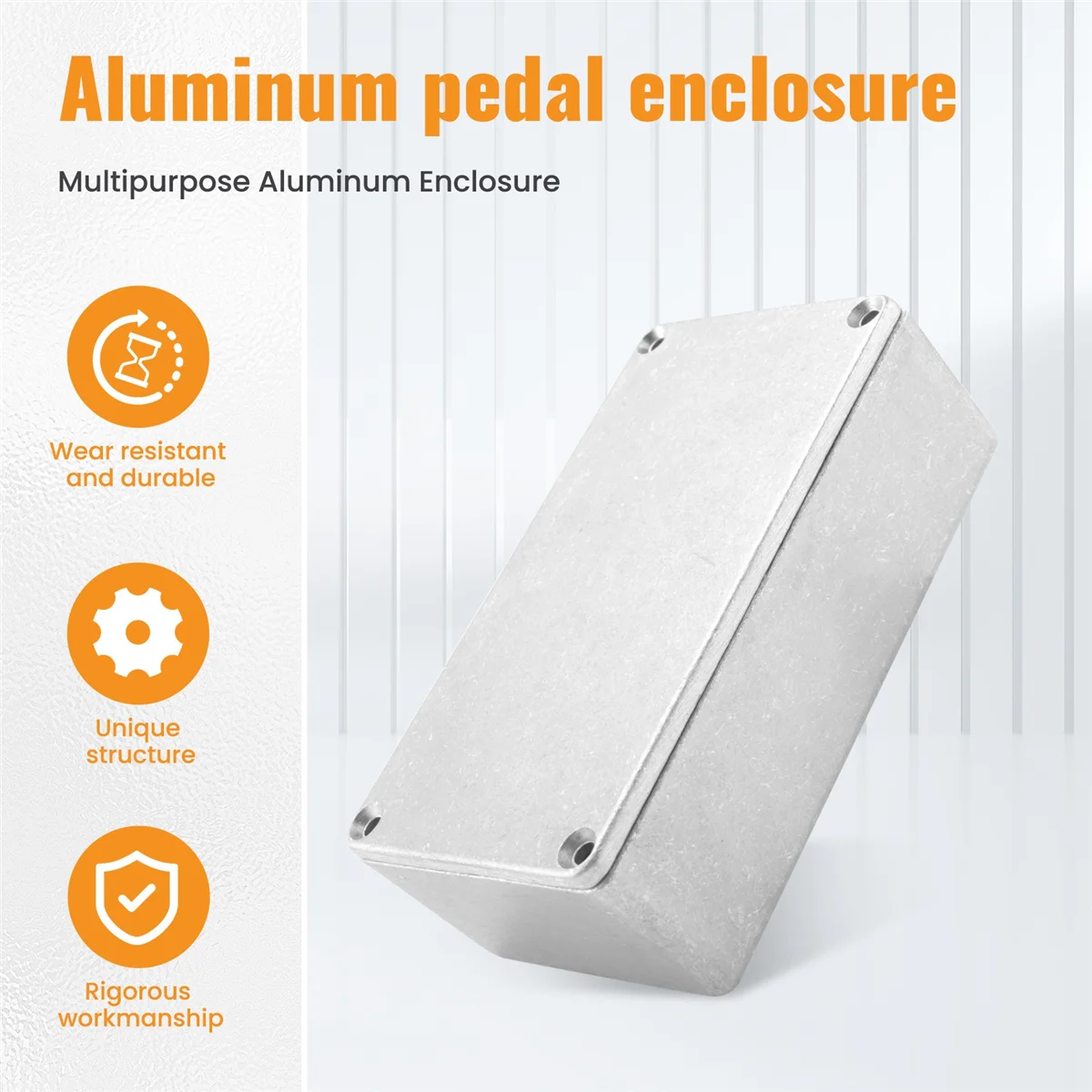 A08I 2pcs 125B/1590N1 Aluminum case guitar stompbox&pedal enclosure for guitar effect pedal project