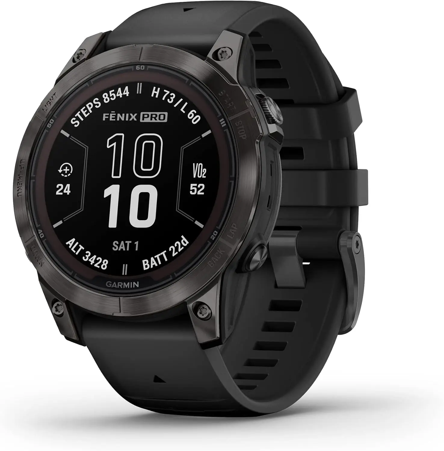 

Смарт-часы Garmin fēnix 7 Pro Sapphire Solar Multisport GPS с встроенным фонариком и солнечной зарядкой, черные