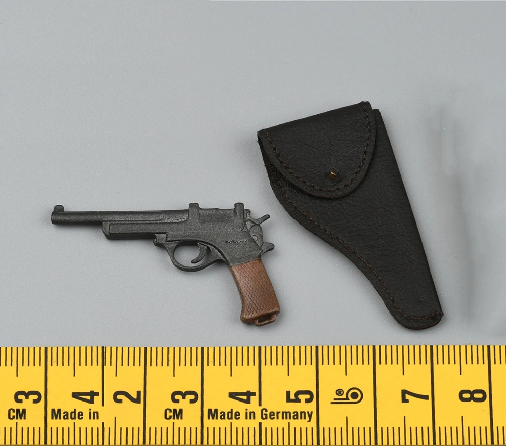 Modelo de pistolera de cuero para figura de acción, AL100035, serie WWII, Oficial General de Alemania P38, escala 1/6, línea de alerta