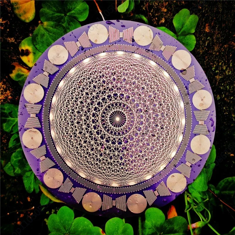 MWO Polarized Disc Multi-frequency Oscillator, Crystal Degaussing Charging Disc EMF Meditation Energy Antenna Disc