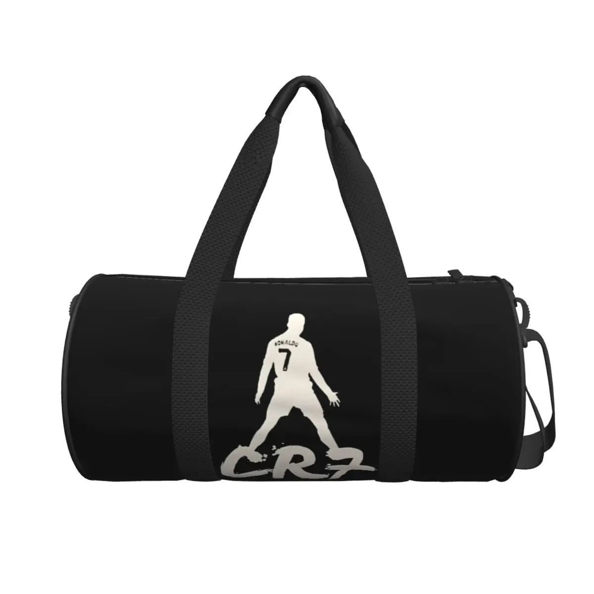 CR7-Cristiano-Ronaldo Round Large Capacity Travel Duffel Tote Bag, Handheld travel bag, lightweight storage luggage bag