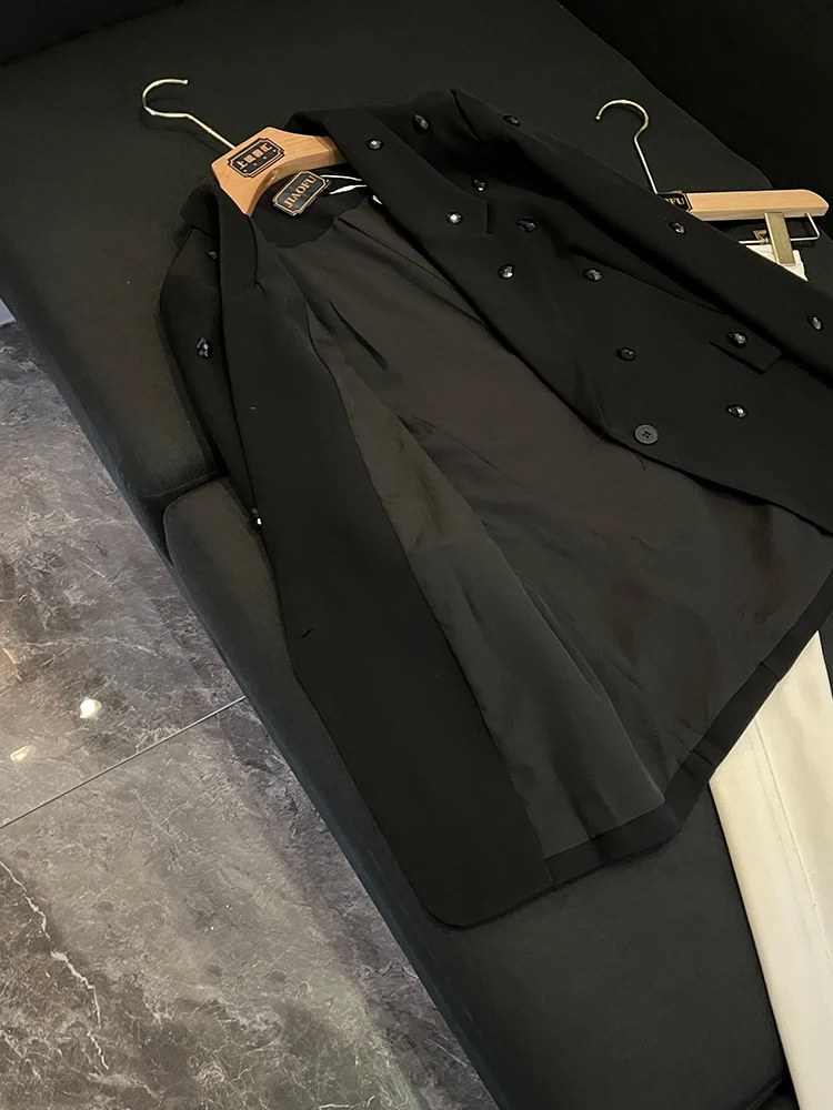 

Heavy Work Long Sve Single Button Patchwork Women's Suit Jaet Commute Sle Winter Collection Chinese Manufacturer